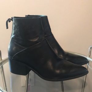 Topshop Black Pointy Boots